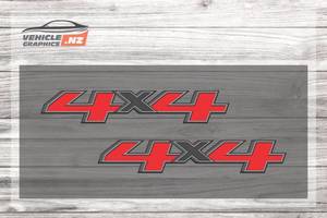 Red Black 4x4 Decal 35024 4x4 Decals Vehicle Graphics NZ