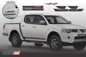 Products: Mitsubishi Triton Charger Graphic Kit Mitsubishi Vehicle Decals