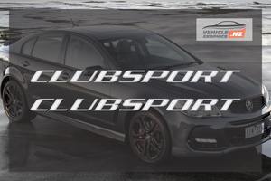 Products: Holden Commodore CLUBSPORT Side Skirt Badge/Sticker