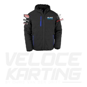Products: Hooded Puffer Jacket (Adults) - Veloce Karting PDB Racing Team New Zealand