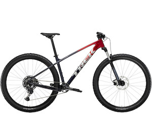 Products: Trek Marlin 6 Gen 3 - Rage Red to Deep Dark Blue Fade - Velo Ronny's Bicycle