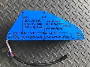 52 Volt 15AHR Custom Battery & Bag Venture Scooters