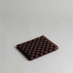 Josephine Organic Hand Towel | Tabac & Noir