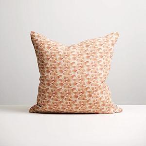 Thread Design: Flutter Linen Cushion  |  Brick