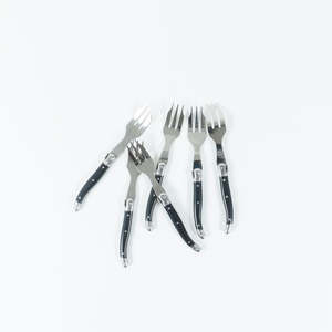 Laguiole: Cake Forks | Black | Set of 6
