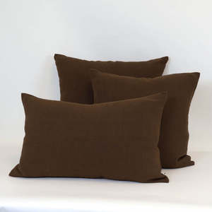 Cushions: Linen Cushion  |  Cocoa