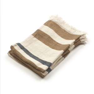 Towels Cloths: Belgian Fouta Hand Towel | Dakota Stripe