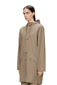 Rains: RAINS | Long Jacket  |  Dune/Beige