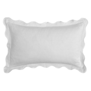 Bed Linen: Scallop Pillowcases | White (set of 2)