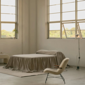 Bed Linen: Chateau Bed Veil | Natural | Queen