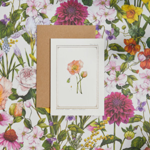 Whats New: The Botanist Greeting Card | Icelandic Poppy