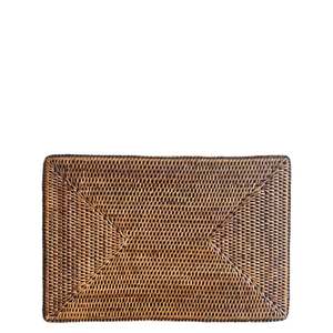 Tableware: Ratten Rectangular Placemat | Brown