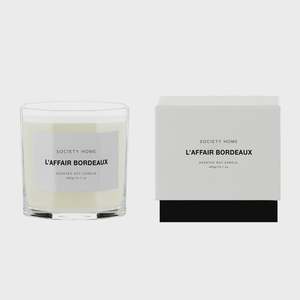 Candles Room Fragrances: L'Affair Bordeaux Scented Soy Candle 400g White