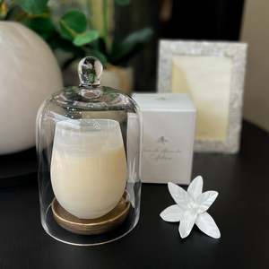 Candles Room Fragrances: Candle Dome + Brass Plate Small
