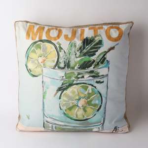 Art Cushion Burlap Mojito | Green