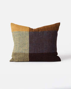 Cushions: Miro Cushion with Feather Inner | Custard/Multi