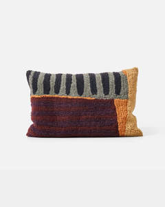Rasmus Woollen Cushion with Feather Inner | Multi