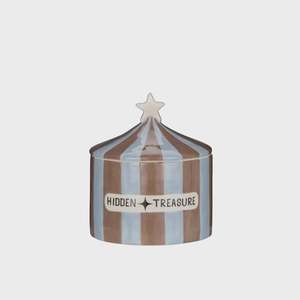 Decor: Hidden Treasure Cannister | Blue & Brown
