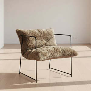 Furniture: Sheepskin Chair | Taupe - Last one