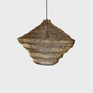 Lighting: Mesh Pendant 61cm Brass