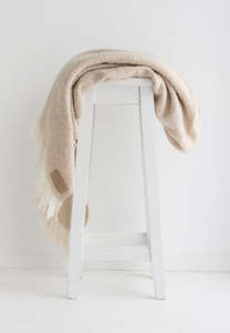 Wool Twill Throw | Driftwood