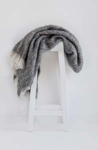 Alpaca Throw | Granite