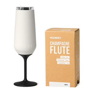 Beach Pool Picnic: Huski Champagne Flute | White