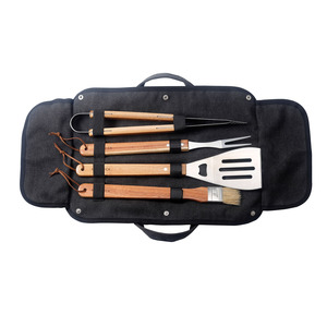 BBQ Tools 4pcs Set With Carry Bag