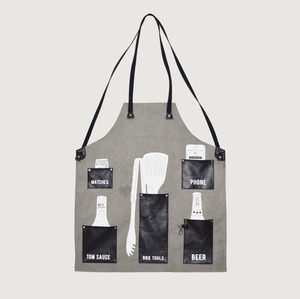 BBQ Apron with Pockets | Black