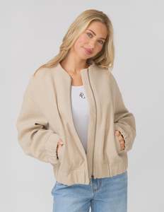 Stella + Gemma Bomber Jacket | Oat