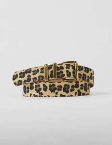 Stella + Gemma Belt | Leopard with Antique Buckle