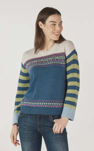Zaket & Plover Fairisle Jumper | Denim
