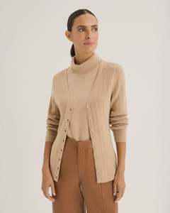 Yarra Trail Mica Cardi | Camel