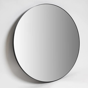 Mirror 1: Large Round Mirror | Black 1200mm