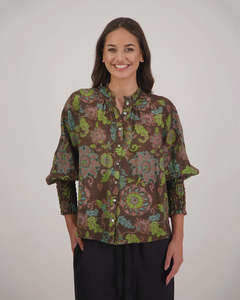 Briarwood Raewyn Top | Brown Floral