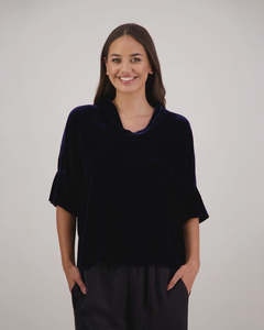 Briarwood Hanley Velvet Top | Ink