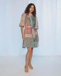 Kachel Holly Dress | Paisley Mosaic