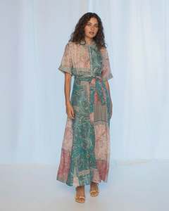Kachel: Kachel Vanessa Dress | Paisley Mosaic