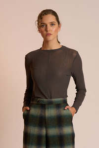 Neris Mesh Encore Top | Oil