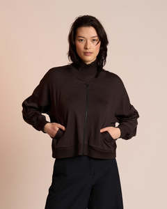 Neris  100% Merino In Flight Jacket | Bitter Sweet