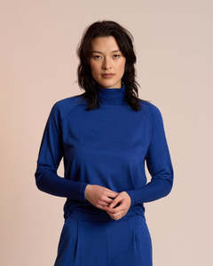 Neris 100% Merino Side Story Jumper | Lapis