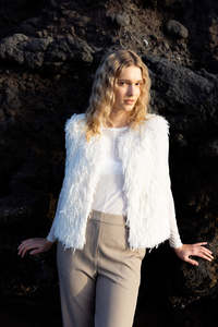 Neris Wilde Gilet | Egret