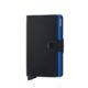 Secrid Matte Leather Mini Wallet | Black/Blue