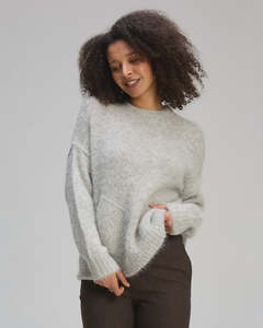 Zaket & Plover Alpaca Jumper | Marl Grey