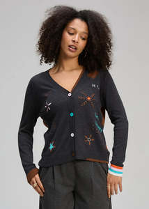 Zaket & Plover Good Energy Cardi | Charcoal