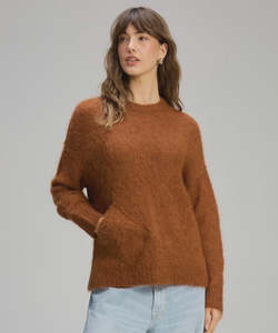 Zaket Plover: Zaket & Plover Alpaca Jumper | Toffee
