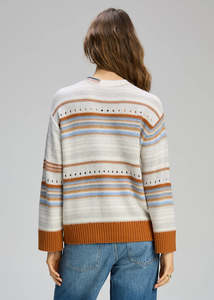 Zaket & Plover Stripe Pop Jumper | Mercury