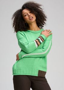 Zaket & Plover Styled Edges Jumper | Pesto