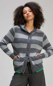 Zaket & Plover Easy Stripes Hoodie | Storm