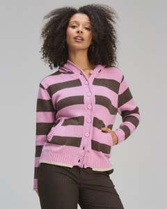 Zaket & Plover Easy Stripes Hoodie | Truffle
